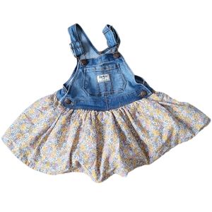 Baby Girl Osh Kosh B'Gosh Vestbak Overall Dress 2T